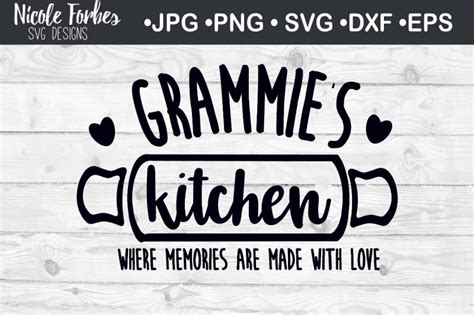 Download Free Grammie's Kitchen Home SVG Cut File Files