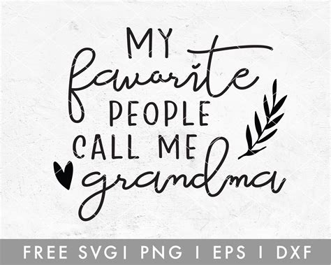 Download Free Grandma SVG Cut Files