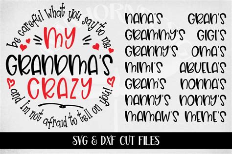 Download Free Grandma is crazy DXF Files