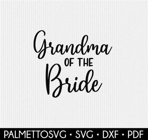 Download Free Grandma of the Bride Cameo
