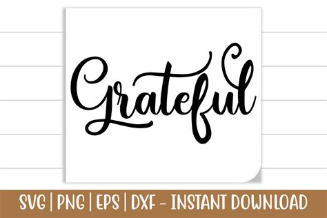 Download Free Grateful SVG Cut File Files