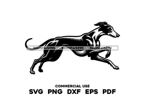 Download Free Greyhound - SVG File, DXF File DXF Files