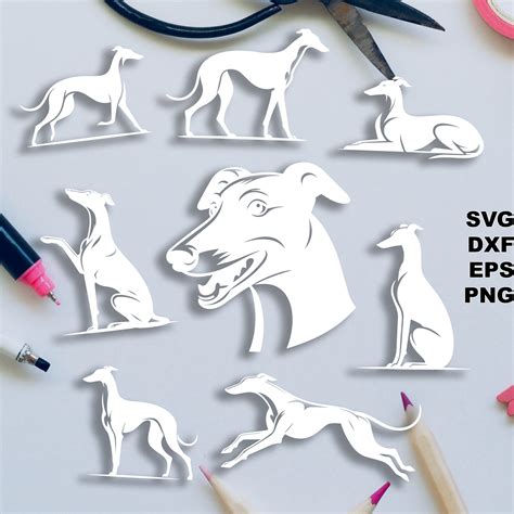 Download Free Greyhound - SVG File, DXF File Files Free PSD Mockups