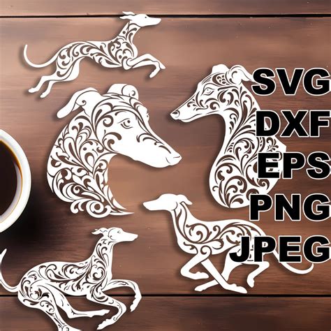 Download Free Greyhound - SVG File, DXF File For Cricut