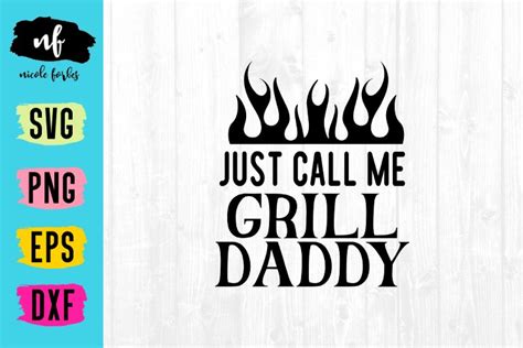 Download Free Grill Daddy SVG Cut File DXF Files
