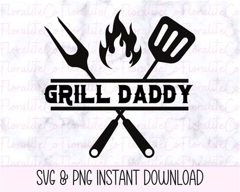 Download Free Grill Daddy SVG Cut File For Crafts