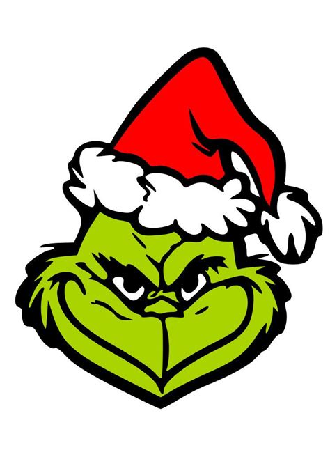 Free Grinch Face Printables