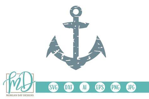 Download Free Grunge Anchor SVG DXF Files