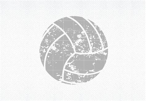 Download Free Grunge Volleyball | Cut File Images