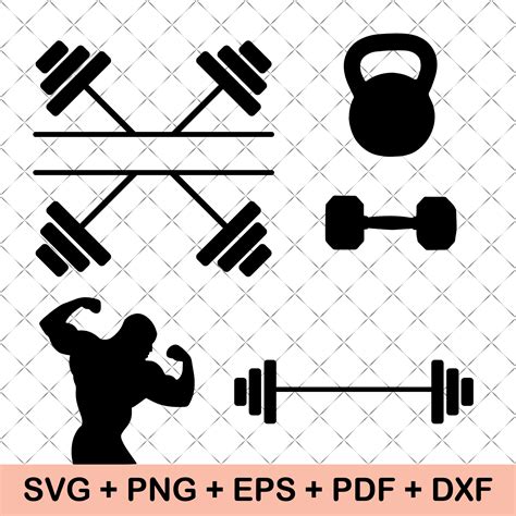 Download Free Gym SVG Bundle, DXF File, Cuttable File Creativefabrica DXF Files