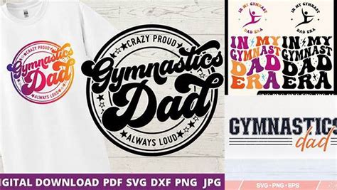 Download Free Gymnastic Dad Blue SVG Files