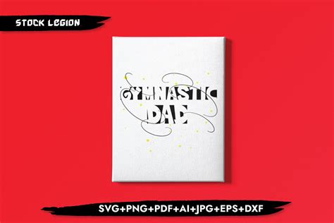 Download Free Gymnastic Dad Yellow SVG Files For Crafts