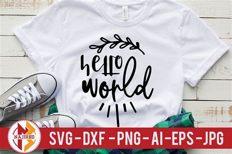 Download Free HELLO WORLD SVG CUT FILE DXF Files