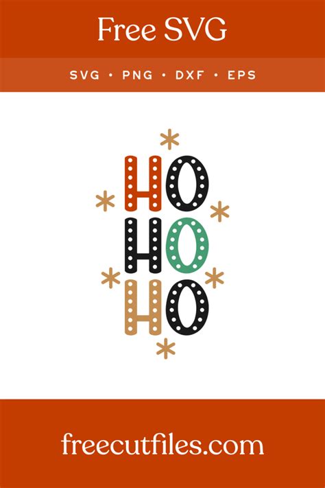 Download Free HO HO HO - SVG Commercial Use DXF Files