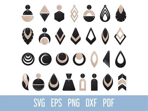 Download Free HUGE Earring SVG Bundle | 500 Different Designs Printable