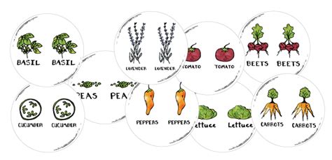 Download Free Half Circle Gardening Labels Files