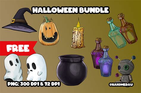 Download Free Halloween Bundle Cod PSD Easy Edite