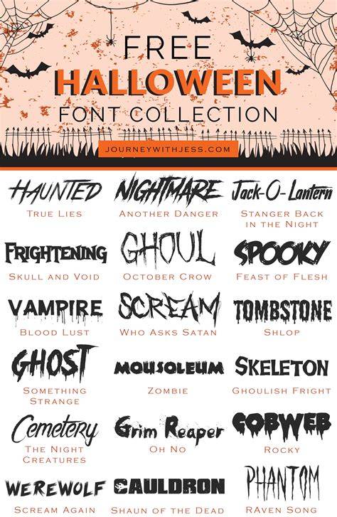 Get Spooky This Halloween with the Best FREE Fonts for Pages - Scary Styles and Beyond!