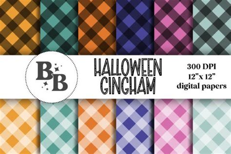 Download Free Halloween Gingham Pattern Backgrounds DXF Files