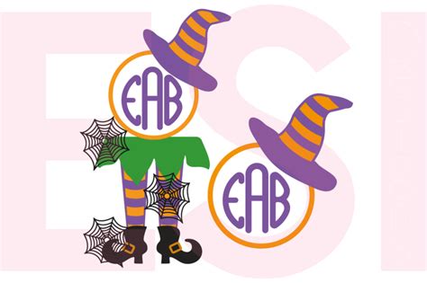Download Free Halloween Monogram Designs Bundle - SVG, DXF, EPS - Cutting Files DXF Files