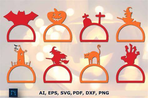 Download Free Halloween Napkin Ring Set | SVG | PNG | DXF For Crafts