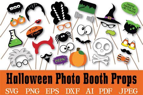 Download Free Halloween Photo Booth Props - SVG Cut File Files