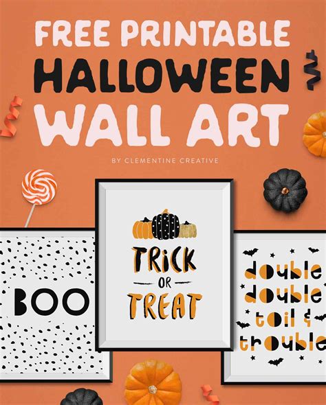 Free Halloween Printables Wall Art