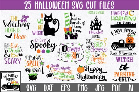 Download Free Halloween Quote SVG Bundle Files DXF Files