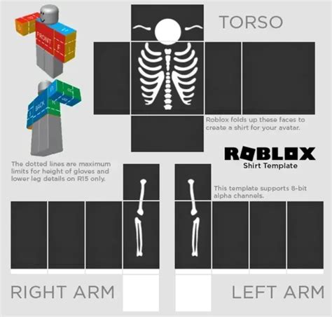 Free Halloween Roblox Clothing Skeleton Sweater Roblox Clothes 