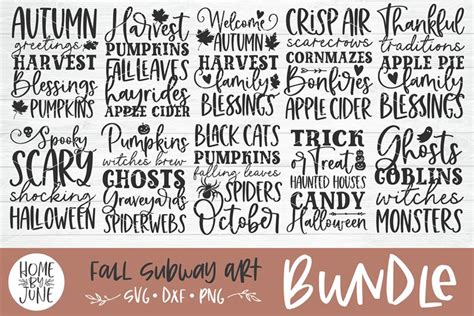 Download Free Halloween Subway Art Cut File DXF Files