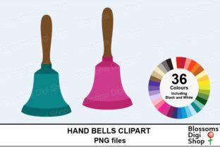 Download Free Hand Bells Sticker Clipart, 36 files, multi colours DXF Files