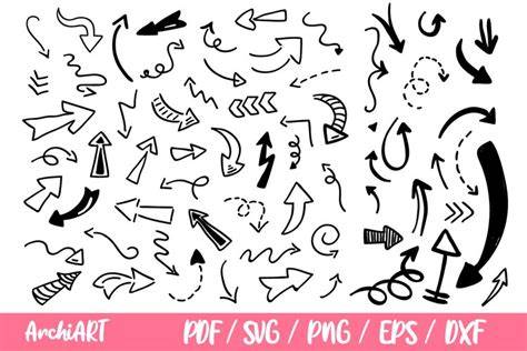 Download Free Hand Drawn Arrows for Crafters DXF Files