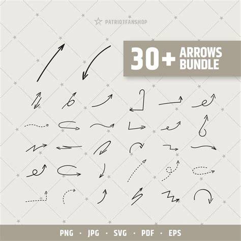 Download Free Hand Drawn Arrows for Crafters For Cricut
