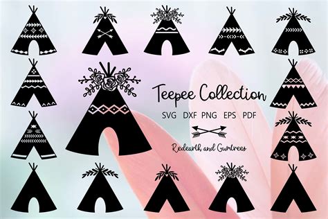 Download Free Hand Drawn Teepees SVG Cut Files Commercial Use For Crafts