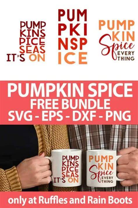 Download Free Hand Lettering Fall Cut-File Pumpkin Spice svgs DXF Files