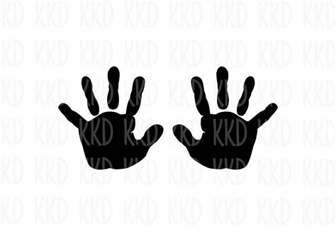 Download Free Hand Prints- SVG File, DXF File DXF Files