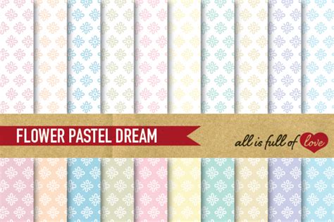 Download Free Hand draw Floral Digital Paper Pack: Dream Collection Files