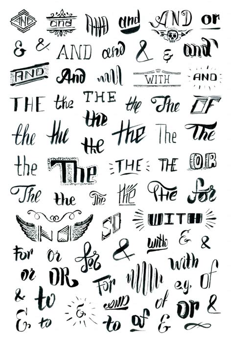 Download Free Handlettered catchwords and elements Files DXF Files