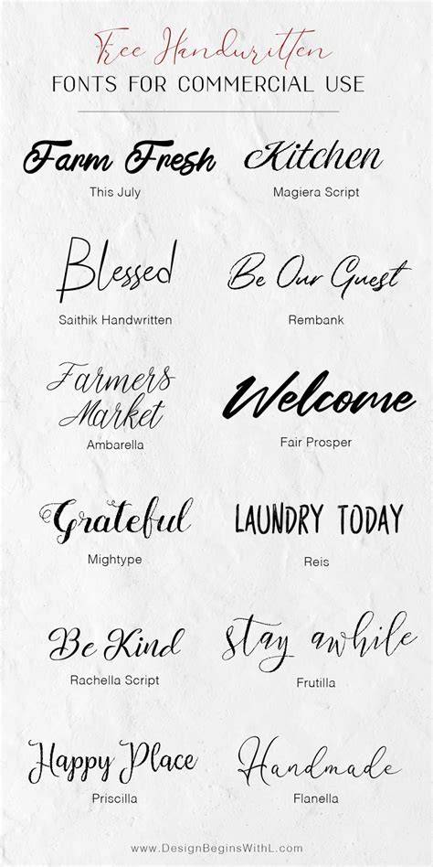 Download Free Handwritten font bundle Commercial Use