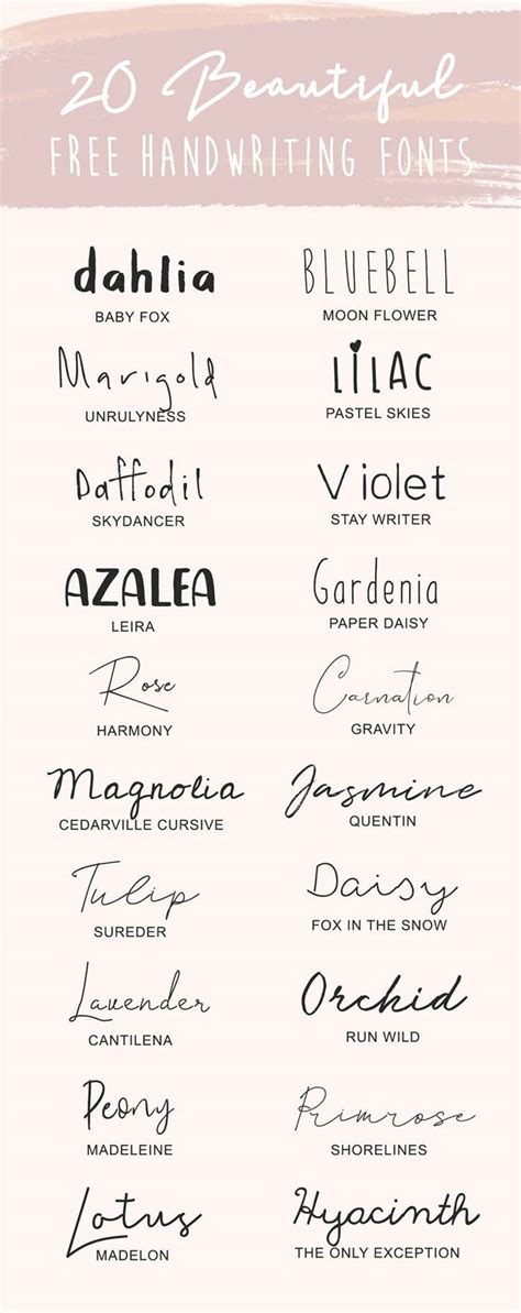 Download Free Handwritten font bundle Commercial Use For Crafts