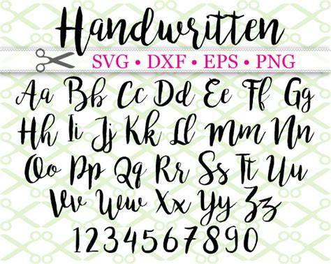 Download Free Handwritten font bundle Cricut SVG DXF Files