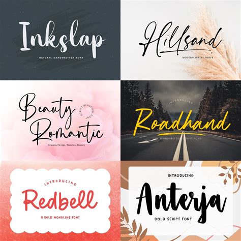 Download Free Handwritten font bundle for Cricut Machine