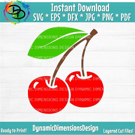 Download Free Happy Cherries - SVG File, DXF File Commercial Use For Crafts