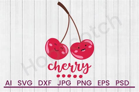Download Free Happy Cherries - SVG File, DXF File Files