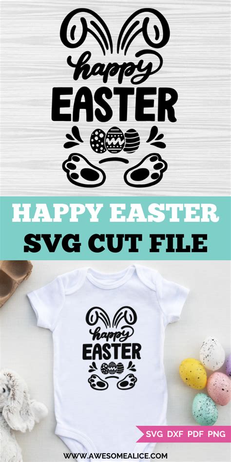 Download Free Happy Easter - SVG File, DXF File Silhouette For Crafts