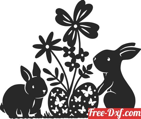 Download Free Happy Easter Cards DXF Files