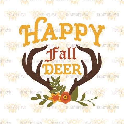 Download Free Happy Fall Deer Bouquet DXF Files