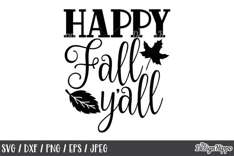 Download Free Happy Fall Y'All SVG Files DXF Files