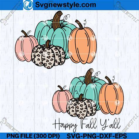Download Free Happy Fall Y'all - SVG file DXF Files