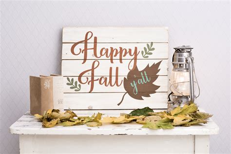 Download Free Happy Fall Y'all Cutting File For Crafts
